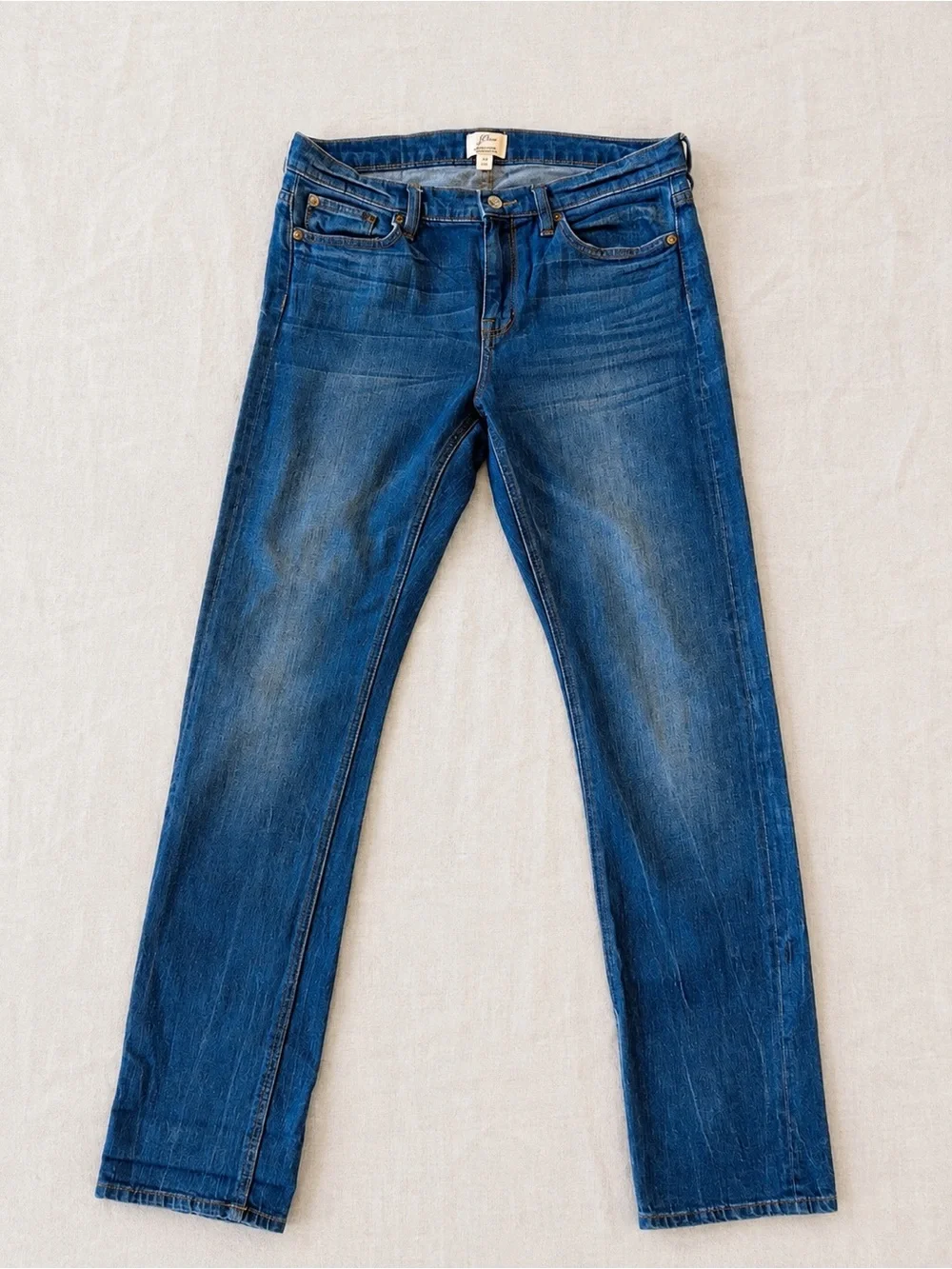 J Crew Selvedge MatchStick Jeans Size 29 Medium Wash Straight Leg  Inseam 32
